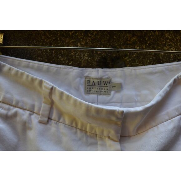 Pauw Amsterdam White Cotton-Lycra Trousers – Size 1 (Made in Portugal) - Picture 4 of 5